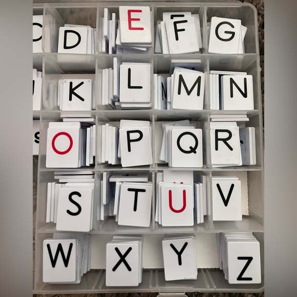 Primary Concepts Educational Alphabet Tiles & Holder Case Lot Of 388 Homeschool - Picture 6 of 14